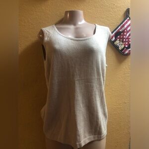 St. John Cream Tank Top